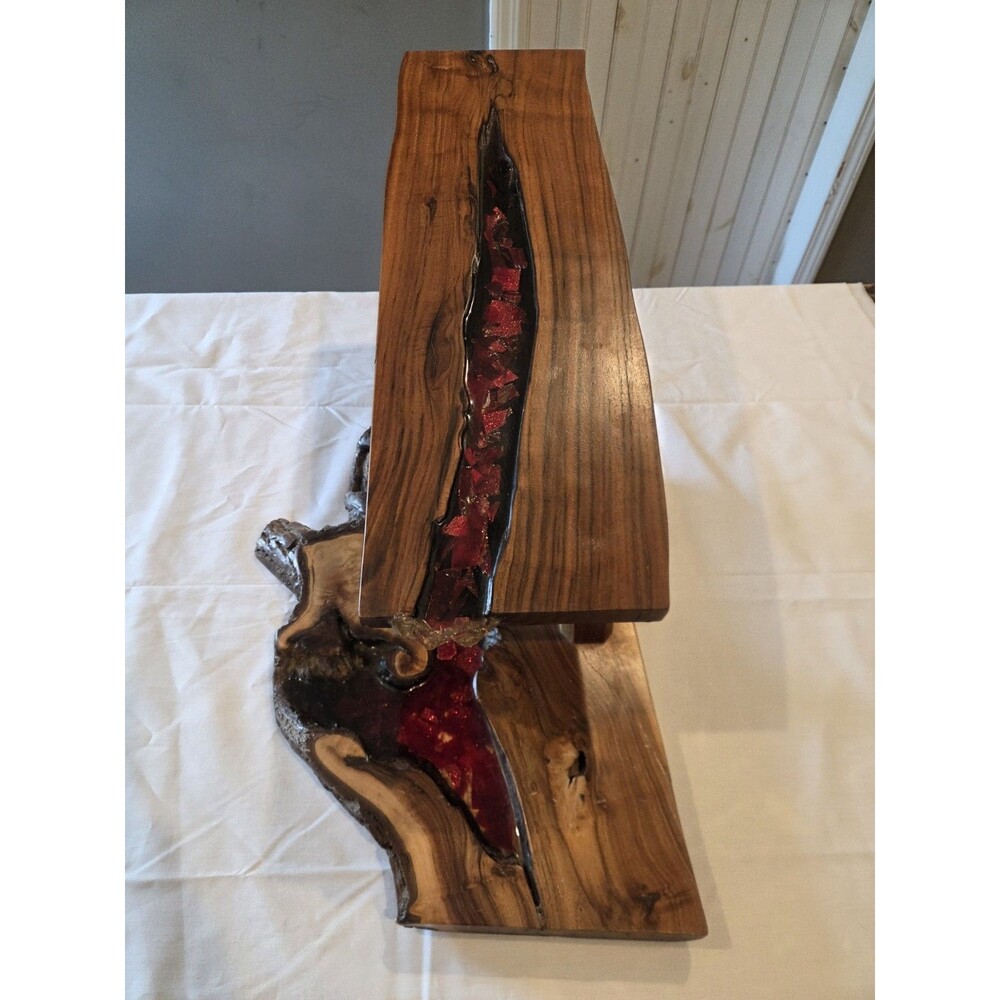 Live Edge Walnut Epoxy Small Sculpture